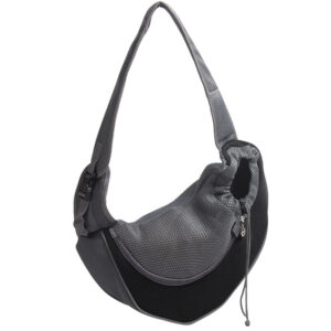Mesh Pet Carrier Sling — Black, Small
